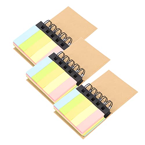 HOMSFOU 3Stücke Kompakte Spiral Notizblöcke Multifunktionale Schreibpads für Haushalt und Büro Planen Notieren für Kreative DIY Projekte von HOMSFOU