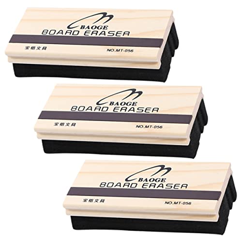 HOMSFOU 3Stücke Magnetische Tafelwischer Schwarze Tafelwischer Für Klassenzimmer Büro Und Zuhause Trockene Eraser Für Effektives Reinigen Von Whiteboards von HOMSFOU