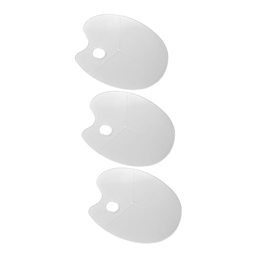 HOMSFOU 3Stücke Oval Förmige Farbschale DIY Malerei Palette für Aquarell Leicht zu Reinigen und Künstlerbedarf Ölgemälde Accessoires von HOMSFOU