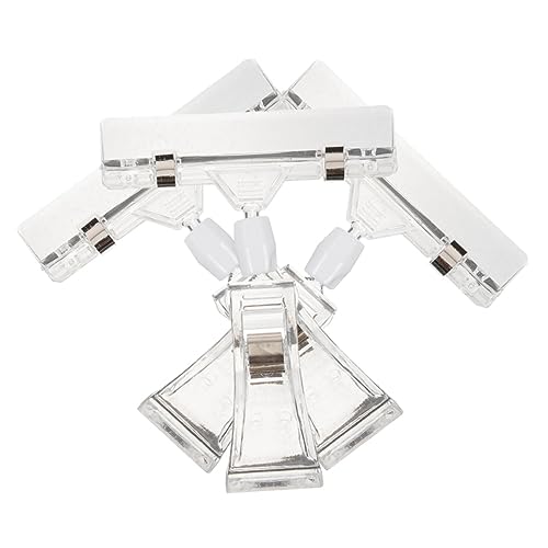 HOMSFOU 3Stücke Preisschildhalter Verstellbare Clips für Schilder Multifunktionale Etikettenhalter für Informationsanzeige Transparentes Design für Büro und Zuhause von HOMSFOU