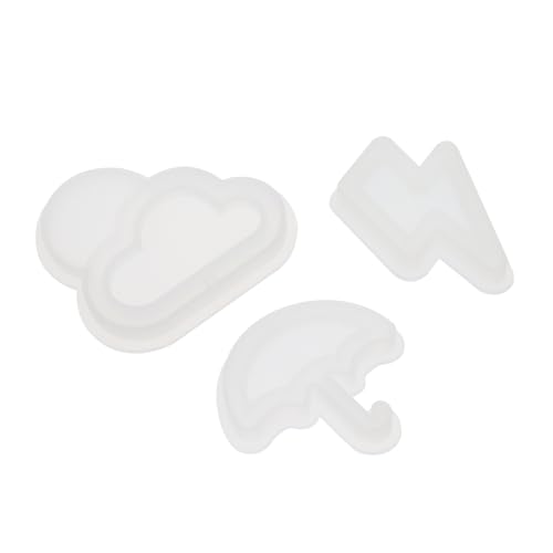 HOMSFOU 3Stücke Silikonform Für Anhänger DIY Ornament Gießform Mit Blitz Und Regenschirm Schmuck Herstellung Für Und Dekorationen von HOMSFOU