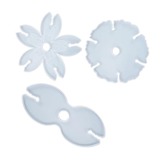 HOMSFOU 3Stücke Silikonformen für Weinregale DIY Epoxidharz Gießform für Weinuntersetzer Langlebig und Wiederverwendbar für Bastelprojekte und Dekorationen von HOMSFOU