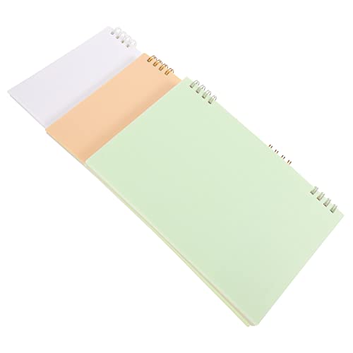 HOMSFOU 3Stücke Spiralnotizbuch Kreative Notizbücher für Büro und Schule Robuste Abdeckung Dickes für Notizen Planungen und Memos von HOMSFOU