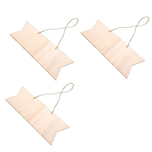 HOMSFOU 3Stücke Unfertige Holzplatten für DIY Projekte Hängende Holzschilder Blanko für Dekoration für Hochzeiten Feste und Wohnraumgestaltung HOMSFOU 3Stücke Unfertige Holzplatten für DIY Projekte Hängende Holzschilder Blanko für Dekoration für Hochzeiten Feste und Wohnraumgestaltung von HOMSFOU