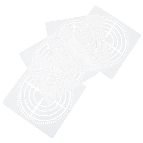 HOMSFOU 4 Blätter Mandala Malvorlagen Große Schablonen für Kreative Diy Projekte Wiederverwendbare Wandmalvorlagen für Acrylmalerei Bastelaccessoires für Familien und von HOMSFOU