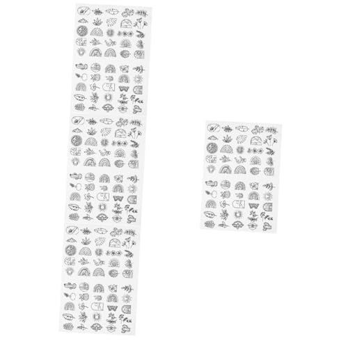 HOMSFOU 4 Blätter Wasserlösliches Stickpapier für Handarbeiten Selbstklebender Stabilisator für Stickprojekte Einfache Anwendung für Diy und Näharbeiten von HOMSFOU