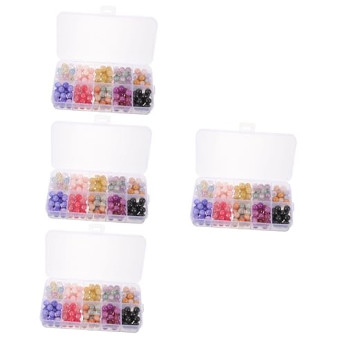 HOMSFOU 4 Boxen Bunte Glasperlen Runde Diy Schmuckperlen für Armbänder und Ohrringe für Basteln und Dekoration HOMSFOU 4 Boxen Bunte Glasperlen Runde Diy Schmuckperlen für Armbänder und Ohrringe für Basteln und Dekoration von HOMSFOU