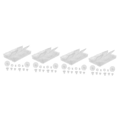 HOMSFOU 4 Boxen transparente Ohrstöpsel Ohren Unterstützungen Ohrring-Verschlüsse DIY -Ohrring -Rücken Verriegelungs-Ohrring-Stopper Ohrstecker aus Silikon Ohrring DIY Zubehör Kieselgel von HOMSFOU