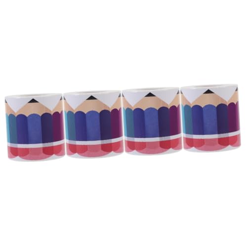 HOMSFOU 4 Rollen Bleistift -Grenzaufkleber Rand Papier Streifen rustikal Farbe Planke für Pinnwand- Dekoration der Klassentafel Pinnwand-Aufkleber Bulletin Board Border Decorations HOMSFOU 4 Rollen Bleistift -Grenzaufkleber Rand Papier Streifen rustikal Farbe Planke für Pinnwand- Dekoration der Klassentafel Pinnwand-Aufkleber Bulletin Board Border Decorations von HOMSFOU