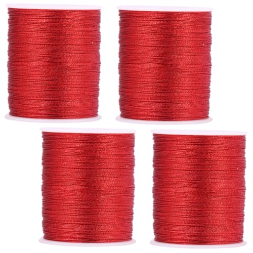 HOMSFOU 4 Rollen Computer Stickgarn Multifunktionale Diy Garne für Kreuzstich Robuste Stickfäden Rot für Projekte und Kinderhandarbeiten HOMSFOU 4 Rollen Computer Stickgarn Multifunktionale Diy Garne für Kreuzstich Robuste Stickfäden Rot für Projekte und Kinderhandarbeiten von HOMSFOU