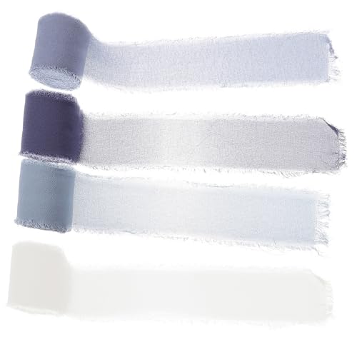 HOMSFOU 4 Rollen DIY Geschenkband Chiffon À für Hochzeitsdekoration Bastelbedarf Blumensträuße Einladungen und Feiertagsverpackungen von HOMSFOU