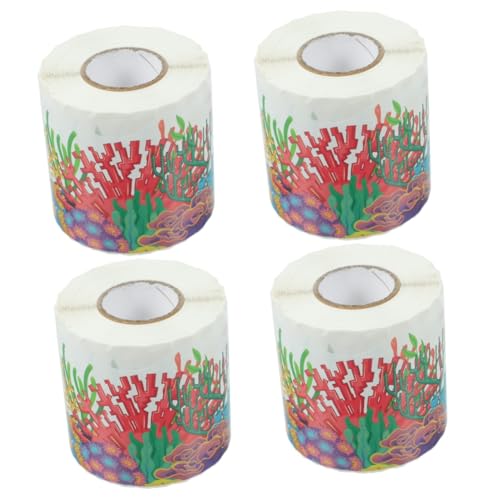 HOMSFOU 4 Rollen Dekorative Border Sticker für Tafeln und Bulletin Boards Selbstklebend für Diy Projekte Scrapbooking und Schuldekoration von HOMSFOU