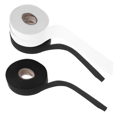 HOMSFOU 4 Rollen Gardinen Einfassband Twill Tape für Vorhänge Strapazierfähiges Nähmaterial Dekoratives Kantenband zur Raumgestaltung Einfaches DIY zur Verschönerung von Gardinen von HOMSFOU