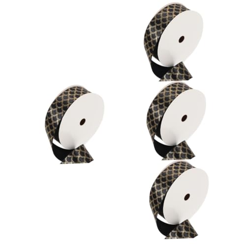 HOMSFOU 4 Rollen Goldprägung Dekoband Partyband Zum Verpacken Bastelband Bastelband Hochzeitsdeko Weihnachtsband Geschenkband Bastelbänder Polyester HOMSFOU 4 Rollen Goldprägung Dekoband Partyband Zum Verpacken Bastelband Bastelband Hochzeitsdeko Weihnachtsband Geschenkband Bastelbänder Polyester von HOMSFOU