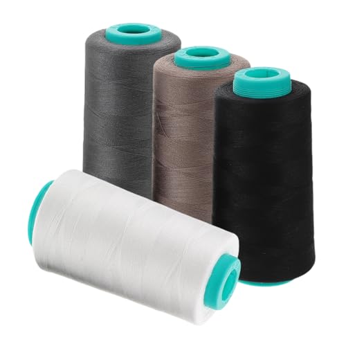 HOMSFOU 4 Rollen Nähmaschinenfaden Overlock-Nähgarn Naehstiche Faden zum Nähen Polsterfaden Quiltfaden dicker Nähfaden Stickgarn zum Nähen Polyester HOMSFOU 4 Rollen Nähmaschinenfaden Overlock-Nähgarn Naehstiche Faden zum Nähen Polsterfaden Quiltfaden dicker Nähfaden Stickgarn zum Nähen Polyester von HOMSFOU
