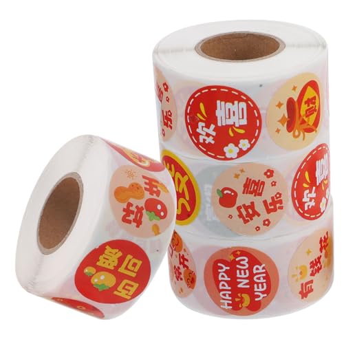 HOMSFOU 4 Rollen Selbstklebende Runde Aufkleber mit Bunten Cartoon Motiven Vielseitige Siegel Etiketten für Geschenkverpackungen Briefumschläge und DIY Deko Teiliges für Partyspaß HOMSFOU 4 Rollen Selbstklebende Runde Aufkleber mit Bunten Cartoon Motiven Vielseitige Siegel Etiketten für Geschenkverpackungen Briefumschläge und DIY Deko Teiliges für Partyspaß von HOMSFOU