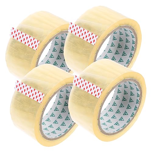 HOMSFOU 4 Rollen Transparente Verpackungsband Hochviskoses Klebeband für Kartonversand pro Rolle für Büro Schule und Umzug HOMSFOU 4 Rollen Transparente Verpackungsband Hochviskoses Klebeband für Kartonversand pro Rolle für Büro Schule und Umzug von HOMSFOU