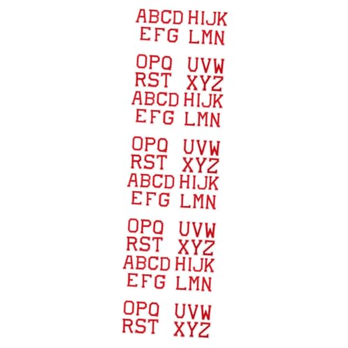HOMSFOU 4 Sätze Aufnäher Zum Aufbügeln Diy Alphabet Patches Für Kleidung Taschen Und Hüte Langlebig Und Hautfreundlich Bastelideen Für Outfit 26 Stücke * 4 HOMSFOU 4 Sätze Aufnäher Zum Aufbügeln Diy Alphabet Patches Für Kleidung Taschen Und Hüte Langlebig Und Hautfreundlich Bastelideen Für Outfit 26 Stücke * 4 von HOMSFOU