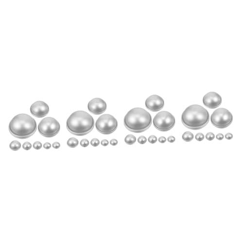 HOMSFOU 4 Sätze Backform Herstellung Badeformen Ball Form in Kugelform Runden Salz Schimmel Diy -seifenform Form Für Badesalzkugeln Silver Aluminiumlegierung 16 Stück * 4 HOMSFOU 4 Sätze Backform Herstellung Badeformen Ball Form in Kugelform Runden Salz Schimmel Diy -seifenform Form Für Badesalzkugeln Silver Aluminiumlegierung 16 Stück * 4 von HOMSFOU