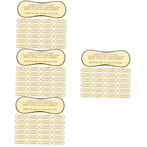 HOMSFOU 4 Sätze Badeanzug Badekofferstamm Tags Schutzbarriere Für Badeanzug Slipeinlagen Für Damen Badebekleidung Badeanzug Deck Ups Unten Schwimmen Hoch Pvc Selbstklebend 50 Stück * 4 von HOMSFOU