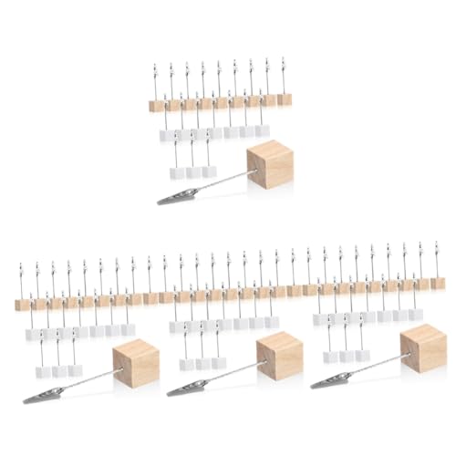 HOMSFOU 4 Sätze Bildhalter Stabiler Tischkartenhalter Clips Für Fotos Memos Und Menüs Büro Hochzeit Party Und Dekoration 20 Stück * 4 von HOMSFOU