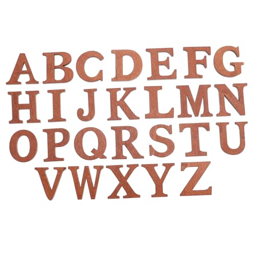 HOMSFOU 4 Sätze Braune Holzbuchstaben Ausgeschnittene Buchstaben Kleine Vorräte Buchstabenausschnitte Kinderalphabet Ästhetische Tafel Große Buchstaben Für 26 Stücke * 4 HOMSFOU 4 Sätze Braune Holzbuchstaben Ausgeschnittene Buchstaben Kleine Vorräte Buchstabenausschnitte Kinderalphabet Ästhetische Tafel Große Buchstaben Für 26 Stücke * 4 von HOMSFOU