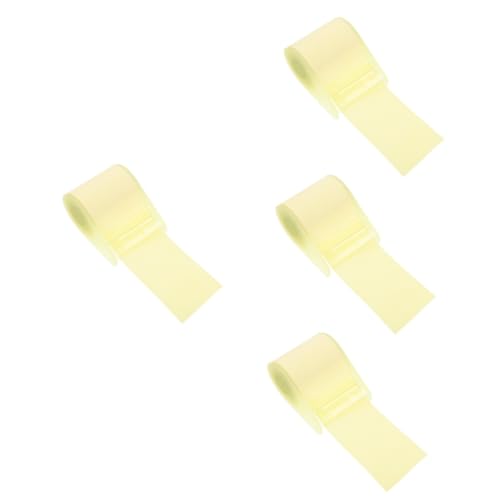 HOMSFOU 4 Sätze Briefpapier Registerkarten Klebestreifen es ist Schreibwaren klebrig Kind Pads Notepad abreißen kleine Notizbücher Memo-Aufkleber Aufkleber für Büronotizen Kunststoff Gelb von HOMSFOU