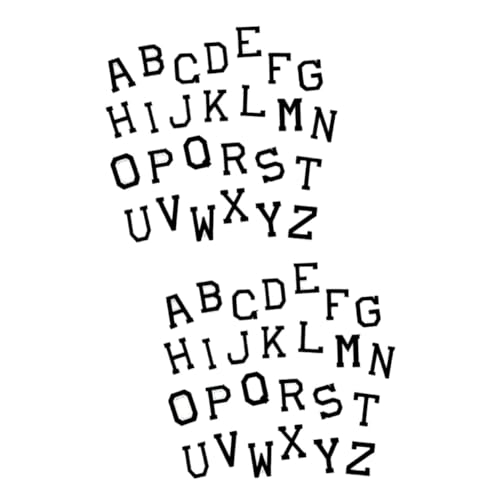 HOMSFOU 4 Sätze Bügelbare Englisch Buchstaben Patches Alphabet Aufnäher Sticker Diy Kleidung Applikationen Umweltfreundlich Zum Aufbügeln Und Nähen von HOMSFOU