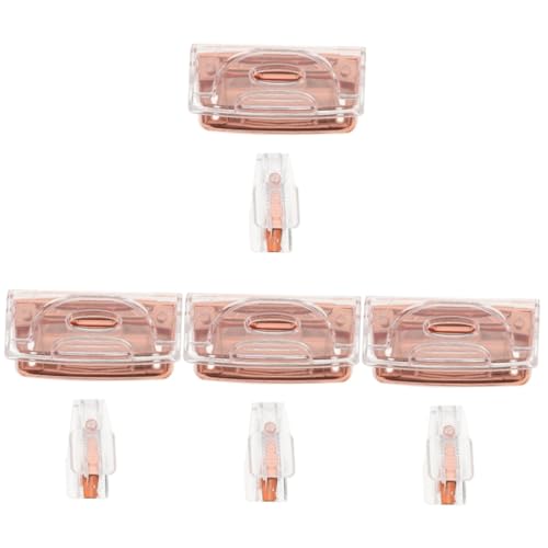 HOMSFOU 4 Sätze Büro Zubehör Roségold Lochstanzer Heftklammerentferner Tragbares Werkzeug für Effizientes Dokumentenmanagement für Langlebigkeit und Stilvolles Design von HOMSFOU