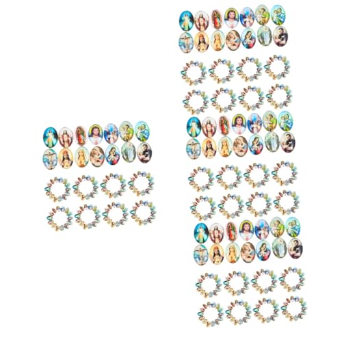 HOMSFOU 4 Sätze Cabochon-perlen Armband Machen Schmuck Herstellen Handmade Schmuck Armbandage Halskette Gems Schmuckherstellung Glascabochons Diy Schmuckherstellungsmaterial 100 Stück * 4 von HOMSFOU