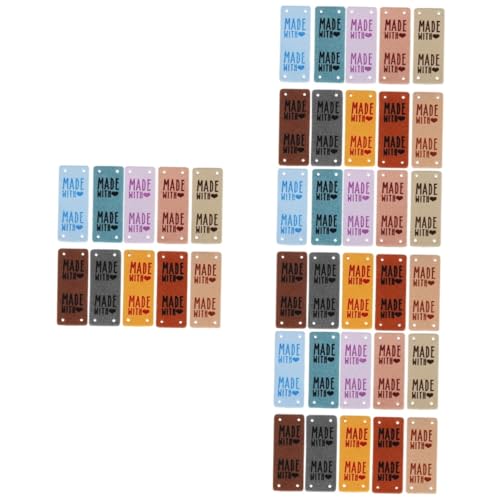 HOMSFOU 4 Sätze Diy Patch Patch Geprägt Gestrickt Fell Sticken Produkt Mit Kleideretiketten Selber Machen Nähen Von Etiketten Kreativ Kleidungsetikett Pu-leder 10 Stück * 4 HOMSFOU 4 Sätze Diy Patch Patch Geprägt Gestrickt Fell Sticken Produkt Mit Kleideretiketten Selber Machen Nähen Von Etiketten Kreativ Kleidungsetikett Pu-leder 10 Stück * 4 von HOMSFOU