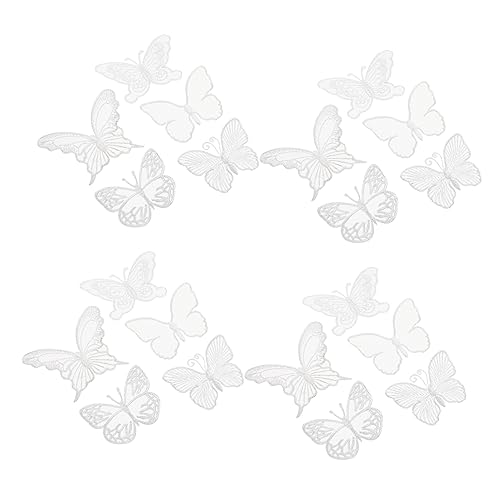 HOMSFOU 4 Sätze Diy Schmetterling Applikationen Hochwertige Patches Für Hochzeitskleider Dekorationen Und Bastelprojekte Für Kreative Näharbeiten Und Designs 50 Stück * 4 von HOMSFOU