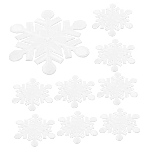 HOMSFOU 4 Sätze Diy Schneeflocken Patches Kreative Klebe Patches Für Weihnachtsdekoration Kleidung Taschen Und Bastelprojekte Farbige Aufnäher Für Designs 10 Stück * 4 von HOMSFOU