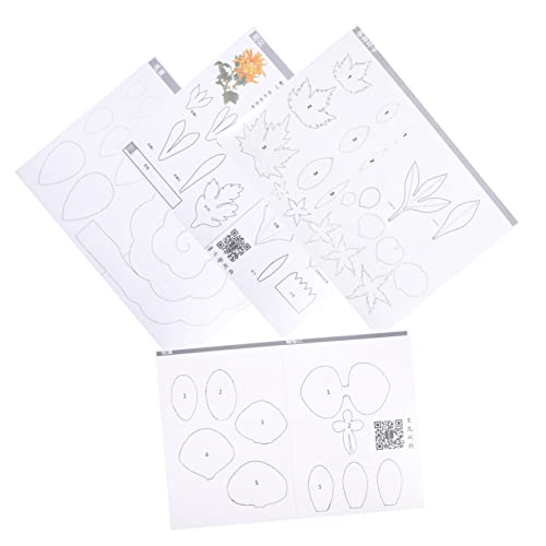 HOMSFOU 4 Sätze Druckvorlage Papierblumen Blumen Basteln Blumenschablonen Prägestempel Für Papier Rosa Blumenschnitzschablonen Handwerk Herstellung Von Stanzformen Schnittvorlagen Plastik von HOMSFOU
