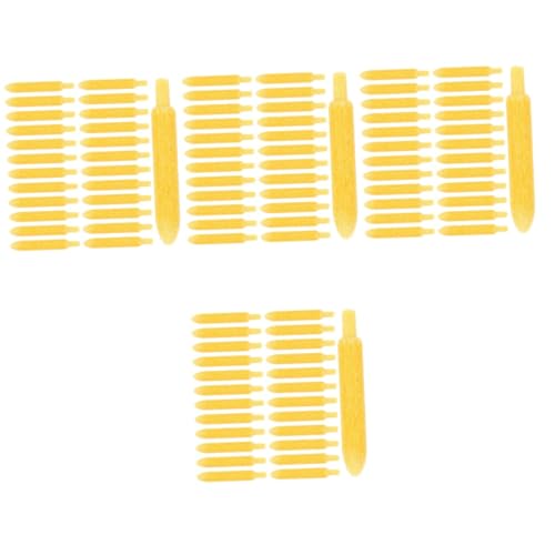 HOMSFOU 4 Sätze Ersatzminen Für Lackstifte Ersatzspitzen Für Lackstifte Marker Pinselspitzen Quadratische Spitze Lackstift Ersatzspitzen Gelbe Polyester Chemikalien 60 Stück * 4 von HOMSFOU
