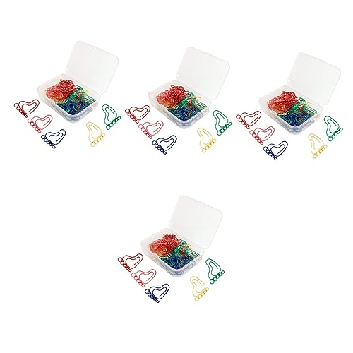 HOMSFOU 4 Sätze Fußabdruck Form Büroklammern Bunte Papierclips Für Dokumentenorganisation Für Schule Und Büro Praktische Und Dekorative Klammern 30 Stück * 4 von HOMSFOU