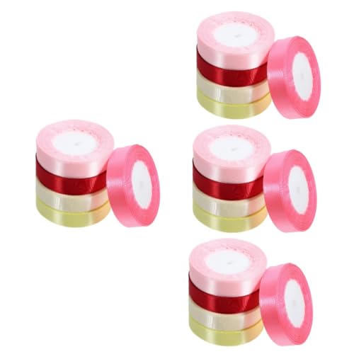HOMSFOU 4 Sätze Geschenkverpackungsband Chiffon Sortiert Bunt Dekoration Blau Verpackungsband Für Packband Party-verpackungsband Wickelband Polyester 5 Rollen * 4 von HOMSFOU