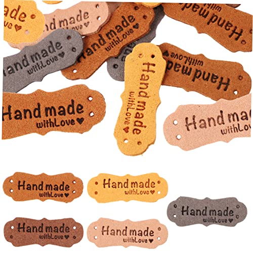 HOMSFOU 4 Sätze Handgemachte Lederetiketten Mit Löchern Vielseitige Bekleidungs Tags Gelb Schokolade Hautfarbe Und Braun Für Diy Projekte Kleidung Und Accessoires 100 Stück * 4 HOMSFOU 4 Sätze Handgemachte Lederetiketten Mit Löchern Vielseitige Bekleidungs Tags Gelb Schokolade Hautfarbe Und Braun Für Diy Projekte Kleidung Und Accessoires 100 Stück * 4 von HOMSFOU
