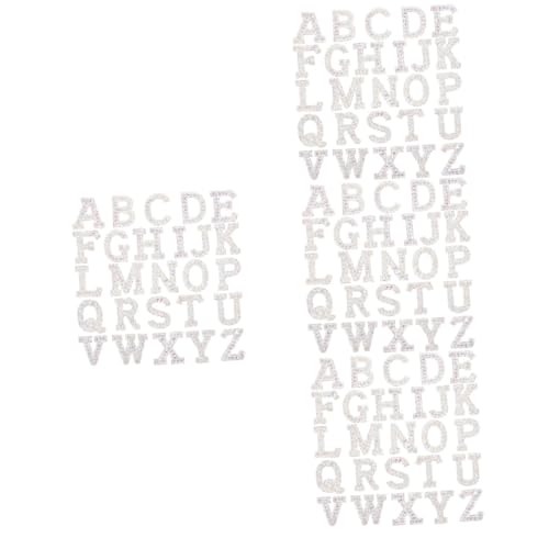 HOMSFOU 4 Sätze Heiße Diamant-buchstabenaufkleber Strasssteine aufkleber Buchstaben-chenille-aufnäher Gepatcht Brief Strass Patches Aufbügeln Strass-patches Silber 26 Stück * 4 HOMSFOU 4 Sätze Heiße Diamant-buchstabenaufkleber Strasssteine aufkleber Buchstaben-chenille-aufnäher Gepatcht Brief Strass Patches Aufbügeln Strass-patches Silber 26 Stück * 4 von HOMSFOU