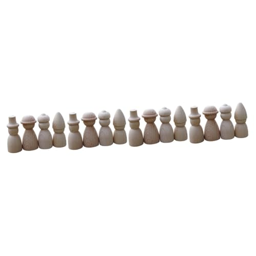 HOMSFOU 4 Sätze Holz Peg Dolls Zum Bemalen Unfertige Holzfiguren Für Diy Projekte Kreative Kinderzimmer Dekoration Bastelidee Für Kleine Künstler 4 Stück * 4 HOMSFOU 4 Sätze Holz Peg Dolls Zum Bemalen Unfertige Holzfiguren Für Diy Projekte Kreative Kinderzimmer Dekoration Bastelidee Für Kleine Künstler 4 Stück * 4 von HOMSFOU