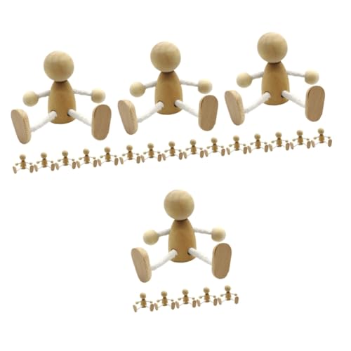 HOMSFOU 4 Sätze Holz Puppen Bewegliche Figuren DIY Graffiti Puppen Dekorative Holzpuppen Für Desktop Dekoration Für Sammler 6 Stück * 4 HOMSFOU 4 Sätze Holz Puppen Bewegliche Figuren DIY Graffiti Puppen Dekorative Holzpuppen Für Desktop Dekoration Für Sammler 6 Stück * 4 von HOMSFOU