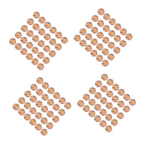 HOMSFOU 4 Sätze Holzperlen Mit Zitronenmuster Bunte Holzperlen Für Diy Schmuck Und Basteln Für Kreative Projekte Und 30 Stück * 4 von HOMSFOU
