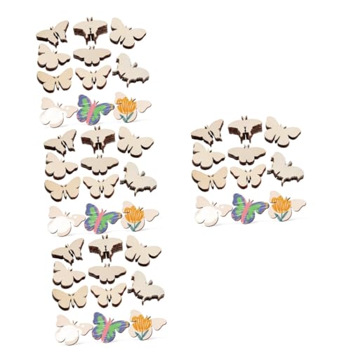 HOMSFOU 4 Sätze Holzscheiben Zum Basteln Schmetterlingshandwerk Schmetterlinge Zum Basteln Hängend Die Holzscheiben Für Ornamente Holzausschnitte Hölzern 54 Stück * 4 HOMSFOU 4 Sätze Holzscheiben Zum Basteln Schmetterlingshandwerk Schmetterlinge Zum Basteln Hängend Die Holzscheiben Für Ornamente Holzausschnitte Hölzern 54 Stück * 4 von HOMSFOU