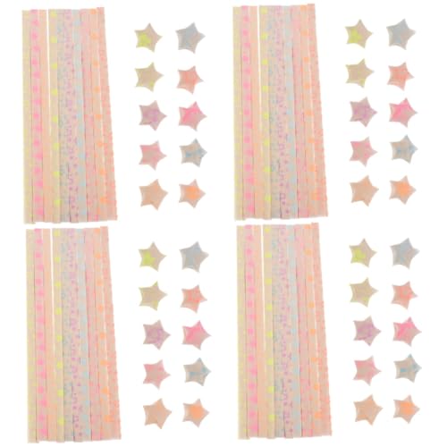 HOMSFOU 4 Sätze Ich Wünsche Stern Origami Origami-sternenstreifen Papier 180 Stück * 4 HOMSFOU 4 Sätze Ich Wünsche Stern Origami Origami-sternenstreifen Papier 180 Stück * 4 von HOMSFOU