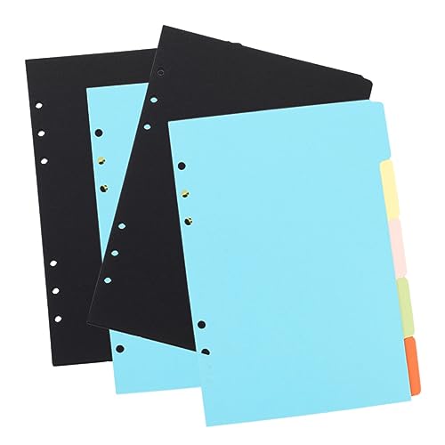 HOMSFOU 4 Sätze Index -Etiketten -Abstandshalterpapier Sticky Index Tabs Seitenmarkierungen Trennwände für Aktenordner Klebestreifen Loseblatt-Marker Trennblätter für Ordner Ordnertrenner von HOMSFOU