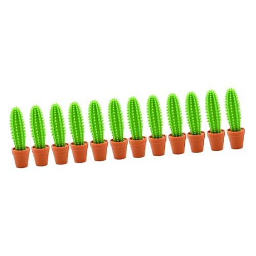 HOMSFOU 4 Sätze Kaktus Bonsai -kugelschreiber Geformt Es Ist Punkt Party Handhaben Simulierte Kaktusstifte Blumen-tintenstift Schreibutensilien Plastik Green 3 Stück * 4 von HOMSFOU