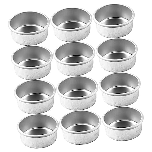 HOMSFOU 4 Sätze Kerzenhalter Eisen Leere Teelichtbecher Für DIY Kerzenherstellung Für Home Decor Und Festliche Anlässe Dekorative Kerzenbehälter Für Kreative Bastelprojekte 12 Stück * 4 von HOMSFOU