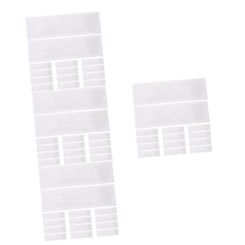 HOMSFOU 4 Sätze Klebstoffetikett Taschen wasserdicht Geschäft Organisation Inhaber transparente Etikettenhalter Plastikkartenschutz Fotohüllen aus Kunststoff Papier von HOMSFOU