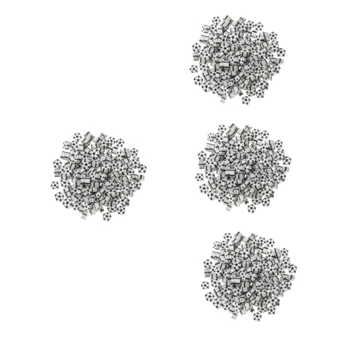 HOMSFOU 4 Sätze Kleine Schmuckperlen Bausatz Perlen Für Schmuckhersteller Bunt Tonperlen Perlen Für Armbänder Zur Herstellung Von Anhängern Sport Lose Perlen Polymer-ton 100 Stück * 4 von HOMSFOU