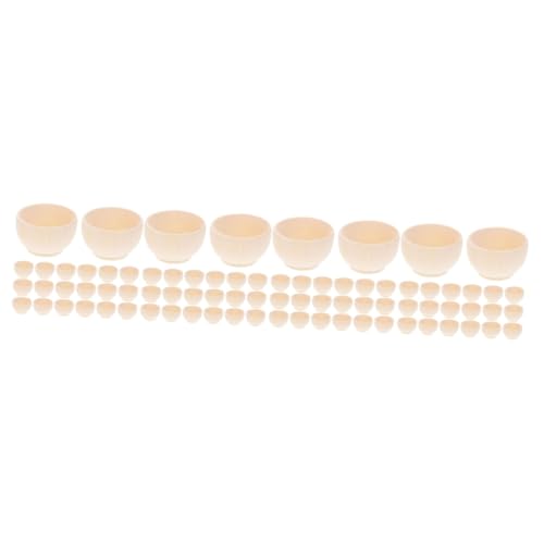 HOMSFOU 4 Sätze Kreativ Gestrichene Holzschale Handwerk Weiß Klein Mini Runden Winzig Für Unvollendet Schüssel Servierschalen Mit Deckel Leere Schalen Bemalen 20 Stück * 4 HOMSFOU 4 Sätze Kreativ Gestrichene Holzschale Handwerk Weiß Klein Mini Runden Winzig Für Unvollendet Schüssel Servierschalen Mit Deckel Leere Schalen Bemalen 20 Stück * 4 von HOMSFOU